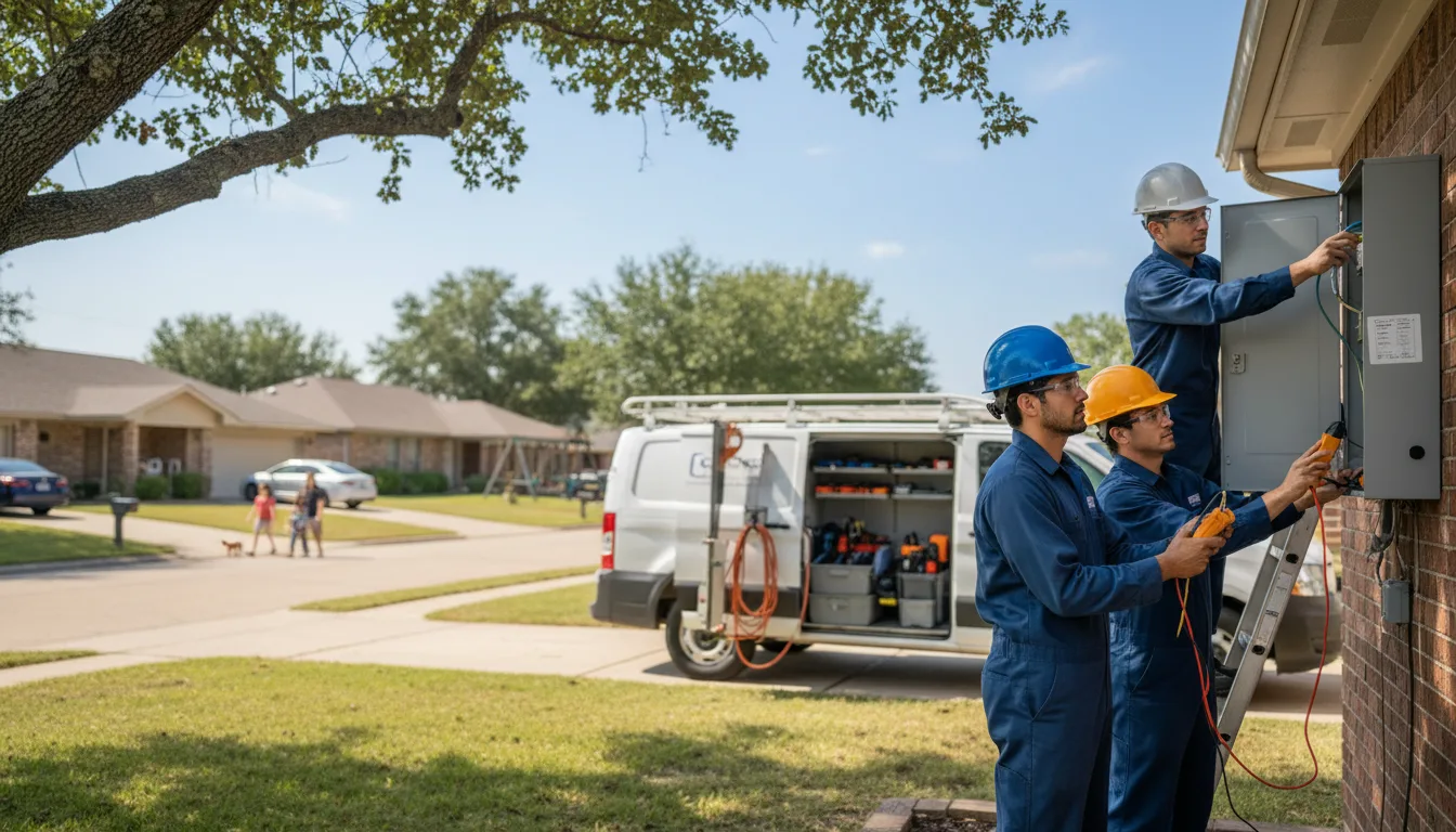 Certified electrician providing emergency electrical services in Cedar Creek, TX